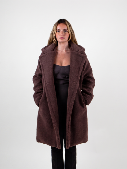 MANTEAU MI-LONG EN MOUMOUTE Femme - K-ZELL PARIS