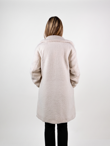 MANTEAU MI-LONG EN MOUMOUTE Femme - K-ZELL PARIS