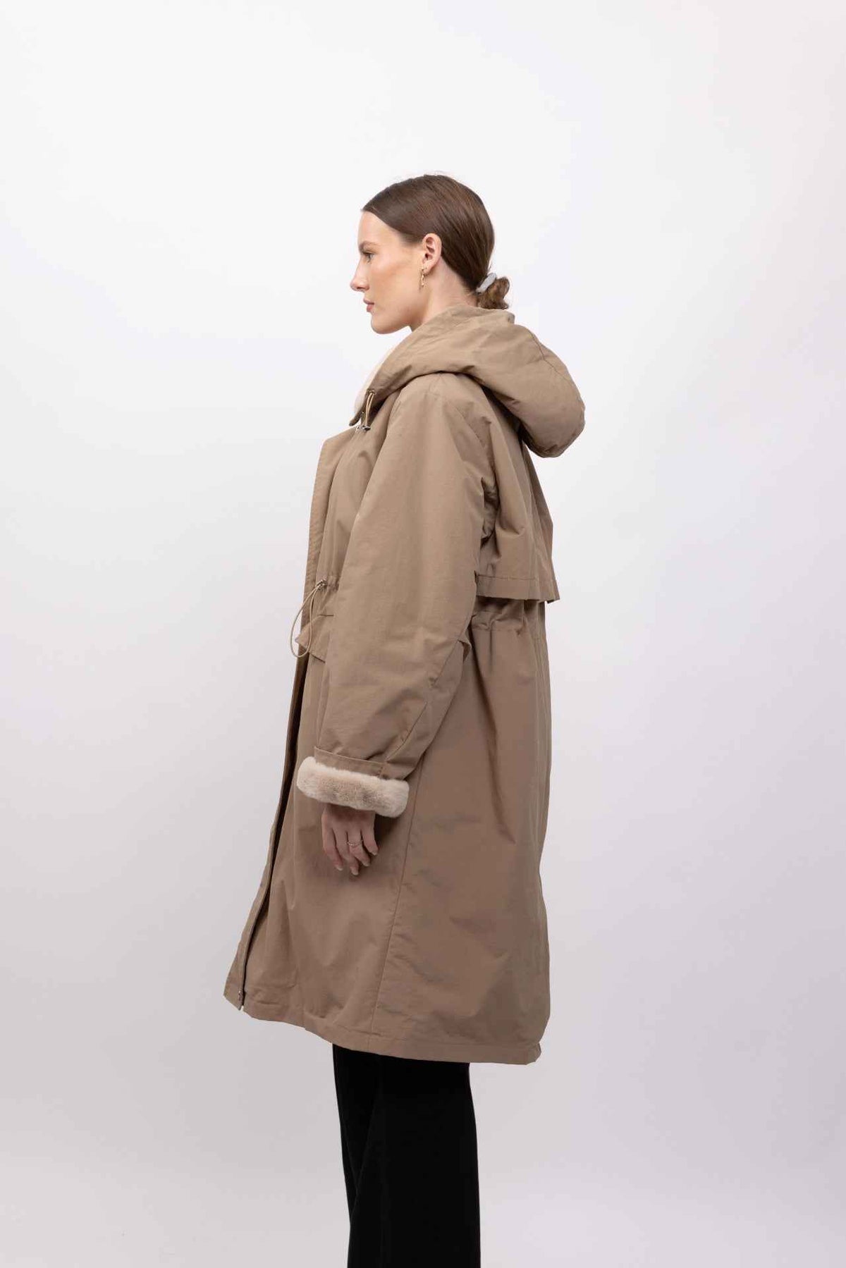 PARKA À CAPUCHE EN FAUSSE FOURRURE Femme - K-ZELL PARIS
