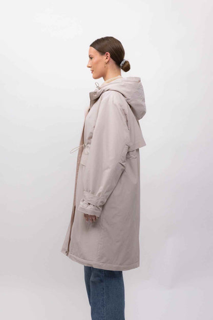 PARKA À CAPUCHE EN FAUSSE FOURRURE Femme - K-ZELL PARIS