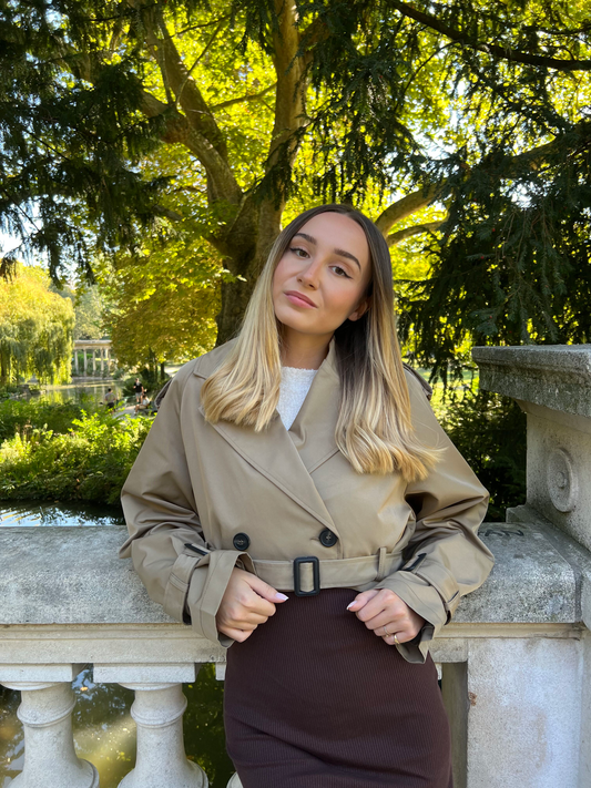ULTRA-SHORT TRENCH COAT