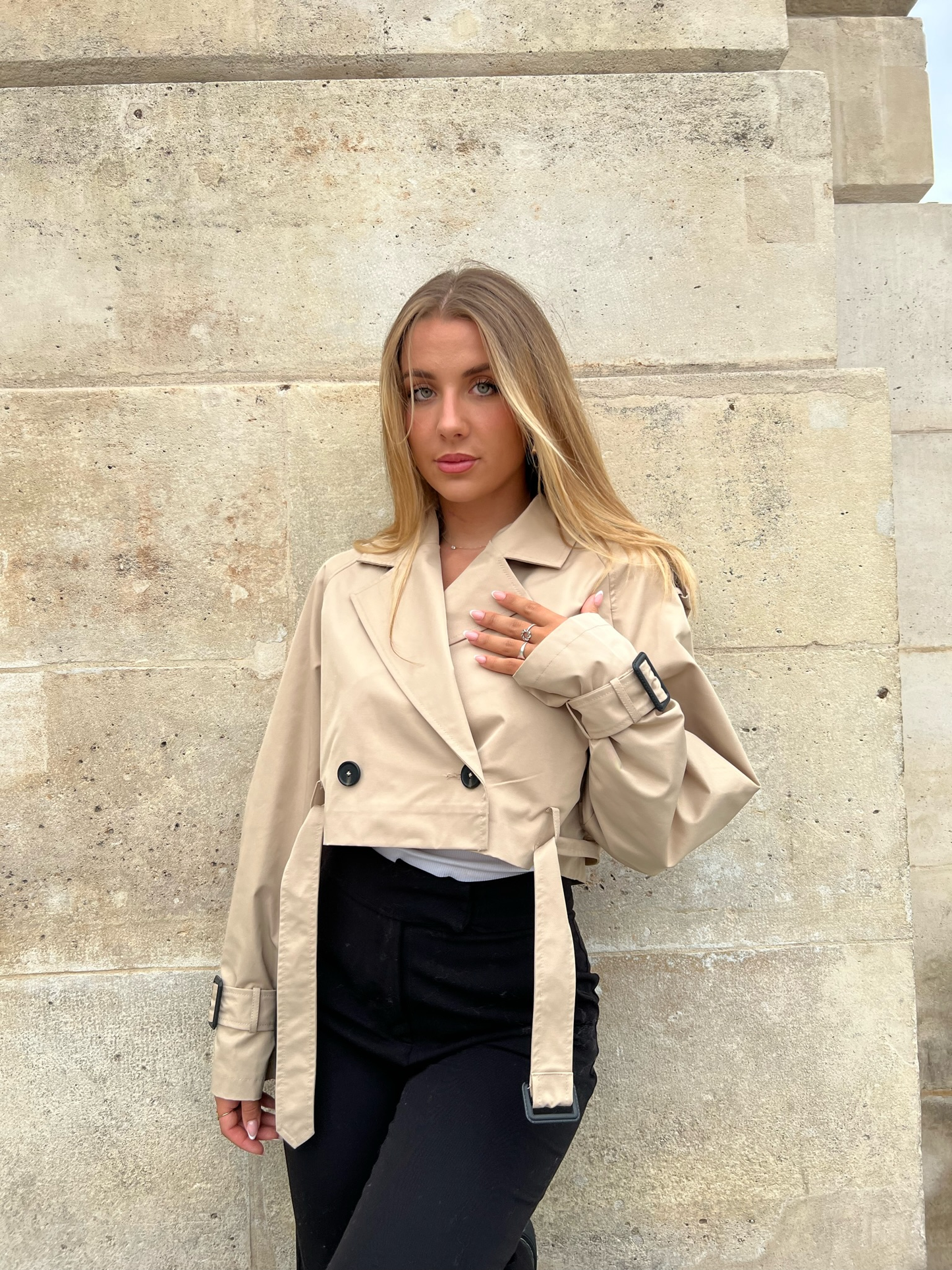 Gabardina corta