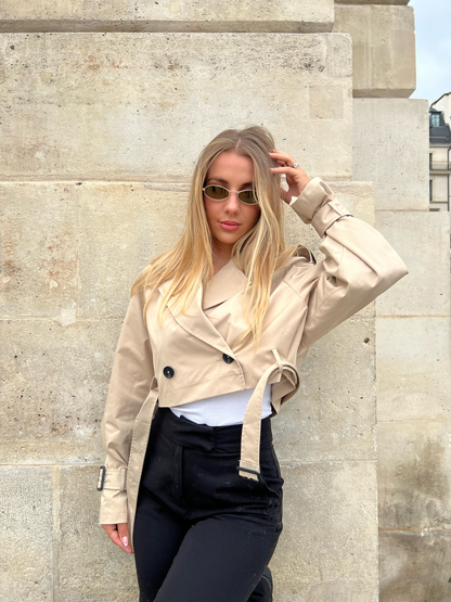 Gabardina corta