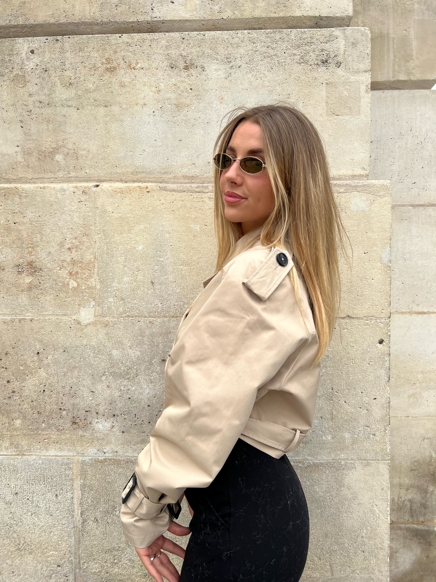 Gabardina corta