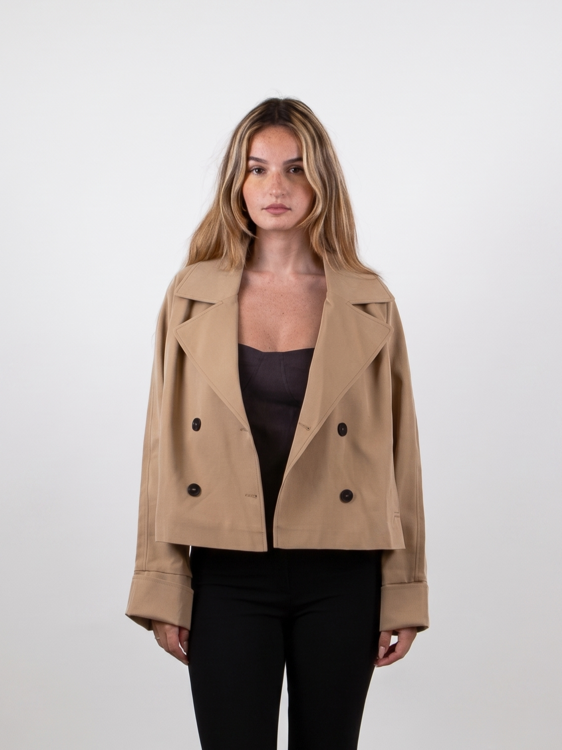 Gabardina corta