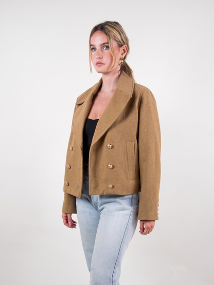 SHORT PEA COAT JACKET