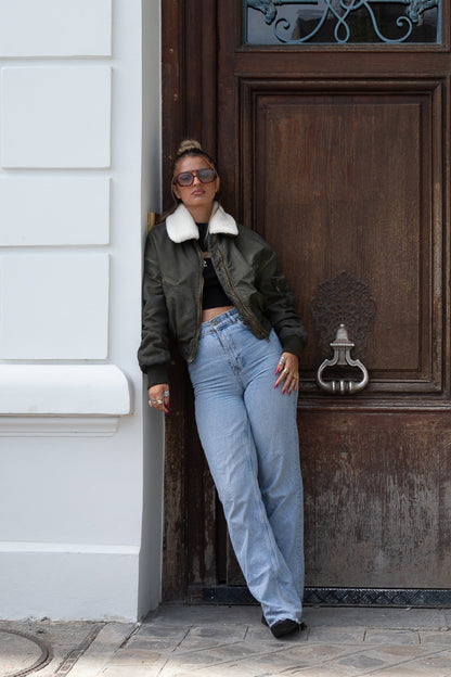 CHAQUETA DE AVIADOR VINTAGE