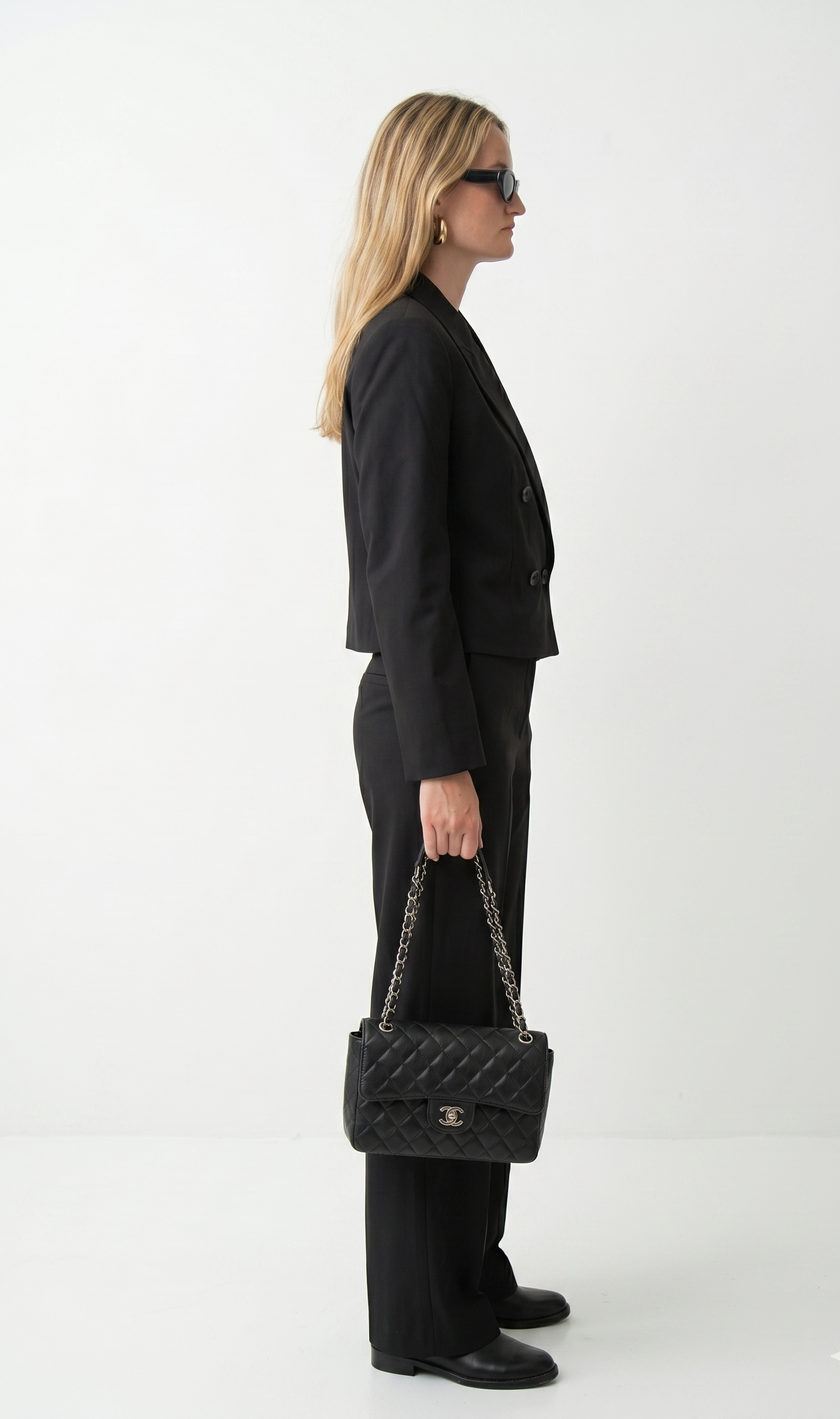 DOUBLE-BREASTED SHORT BLAZER
