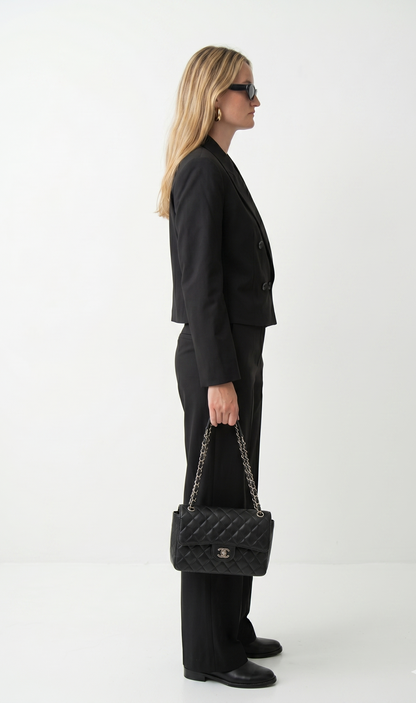 DOUBLE-BREASTED SHORT BLAZER