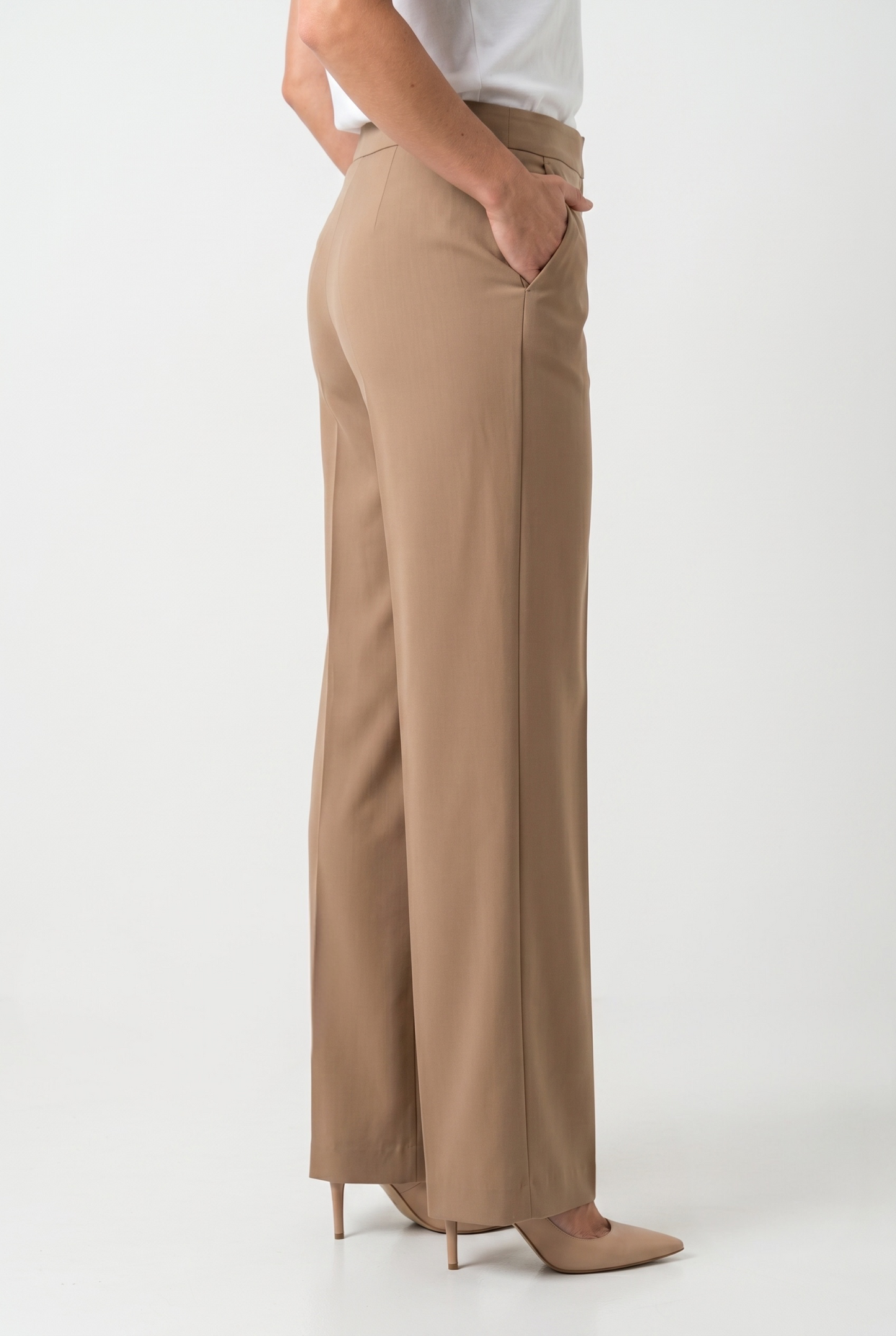 WIDE-FIT FLUID PANTS