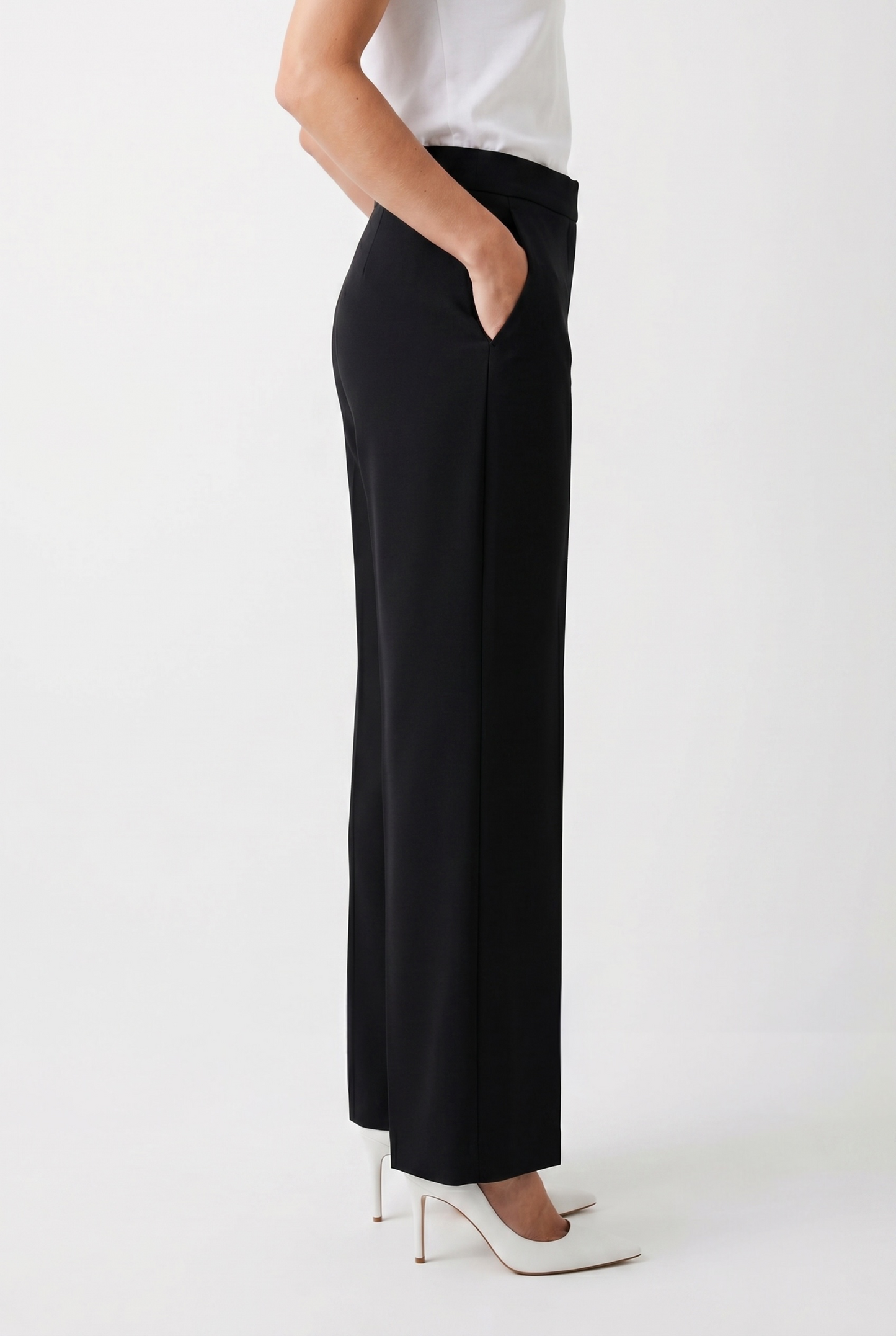 WIDE-FIT FLUID PANTS