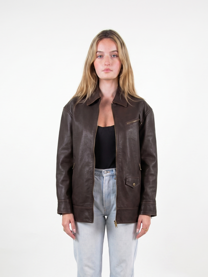 VINTAGE FAUX LEATHER JACKET