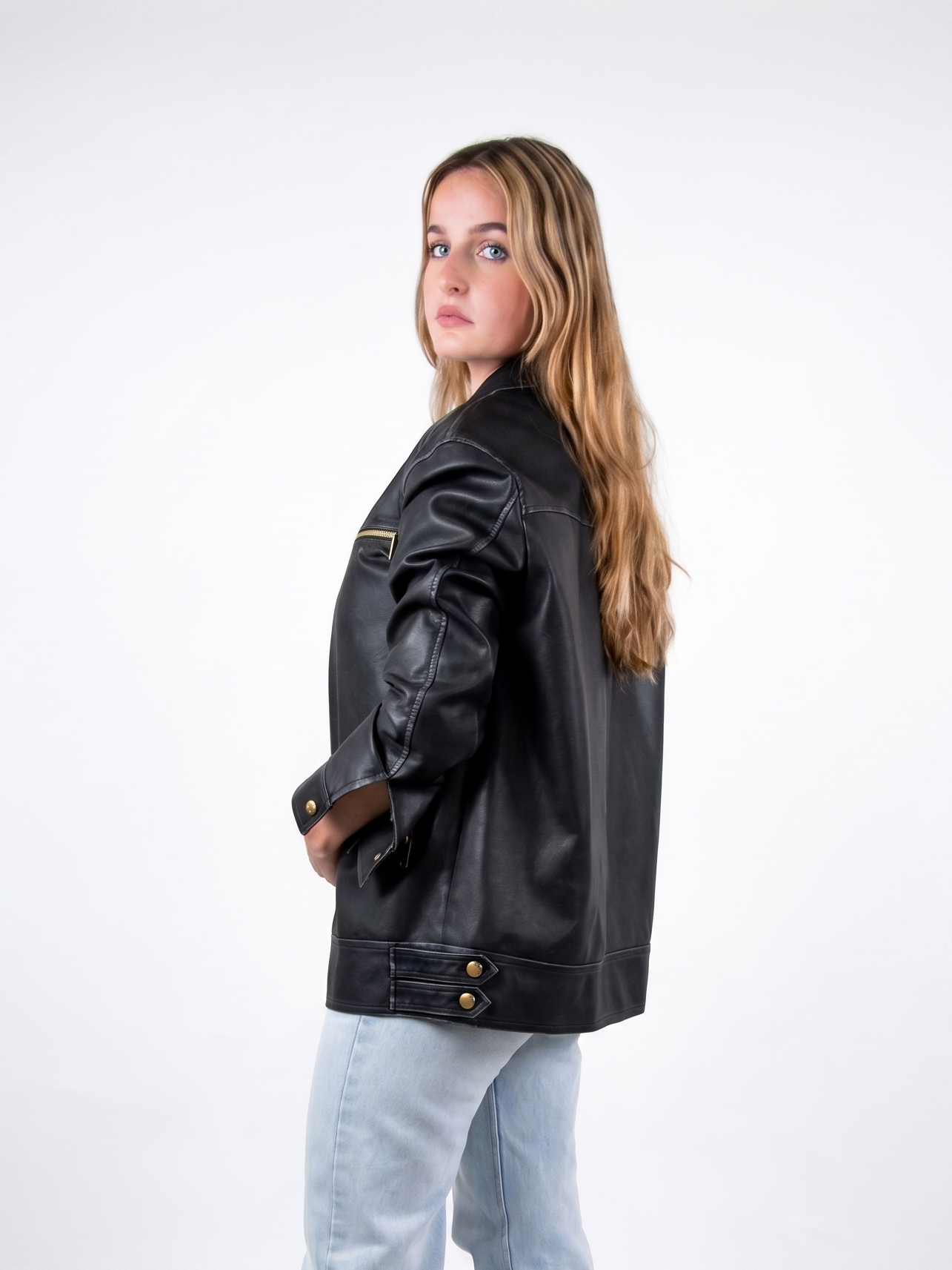 VINTAGE FAUX LEATHER JACKET
