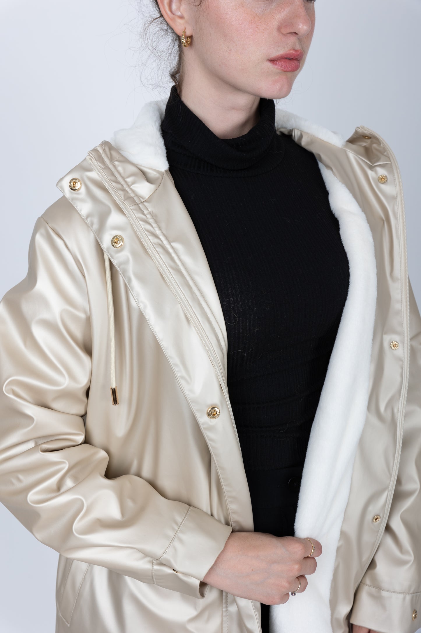 WATERPROOF PARKA WITH FAUX FUR HOOD