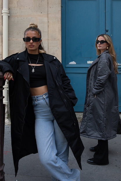 WATERPROOF QUILTED TRENCH COAT