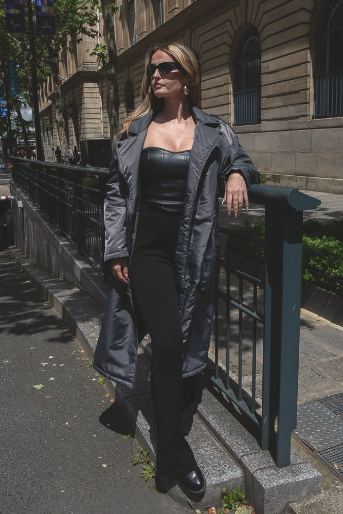 WATERPROOF QUILTED TRENCH COAT