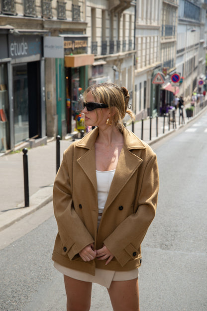 MANTEAU COURT EN LAINE