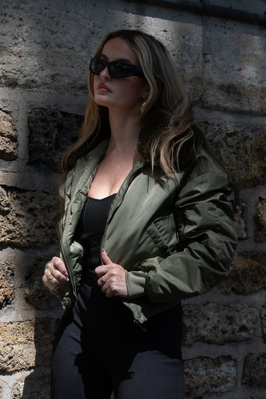 BOMBER OVERSIZE MATELASSÉ