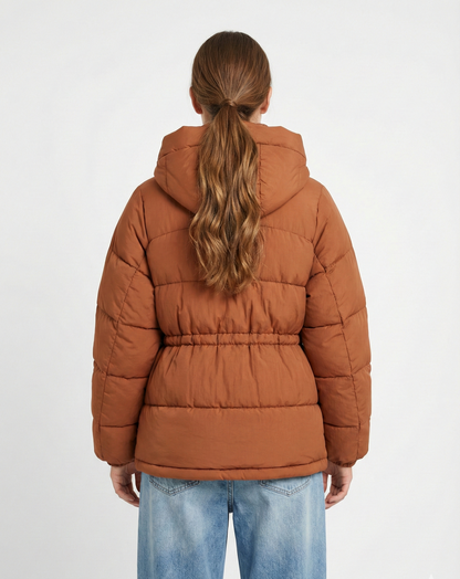 CHAQUETA DE PLUMÍN CON CINTURA AJUSTADA