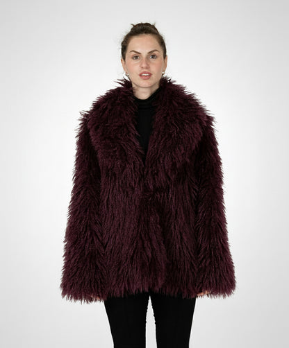 MANTEAU FLUFFY EN FAUSSE FOURRURE