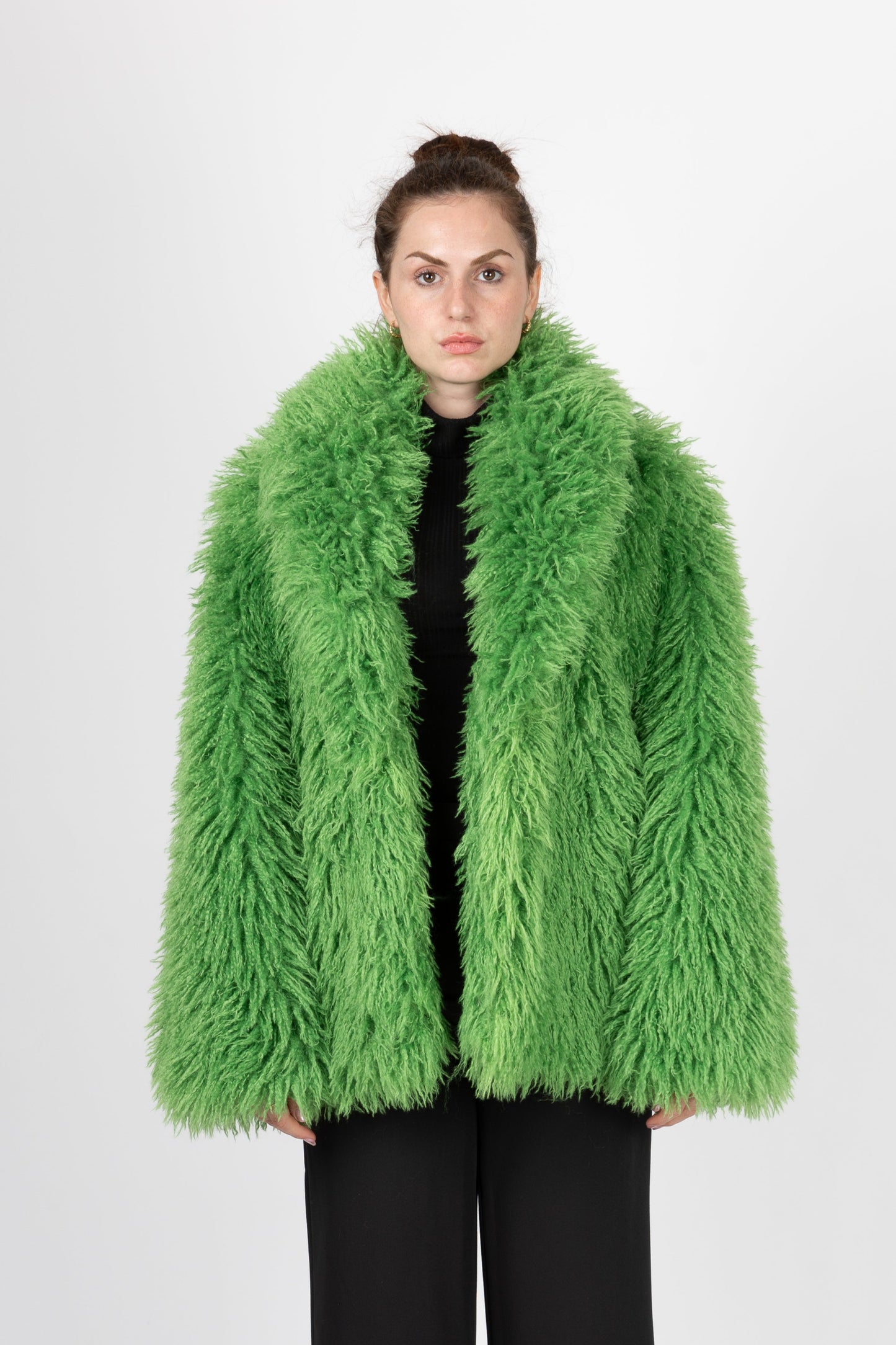MANTEAU FLUFFY EN FAUSSE FOURRURE