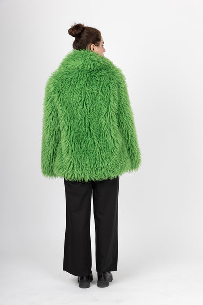 MANTEAU FLUFFY EN FAUSSE FOURRURE