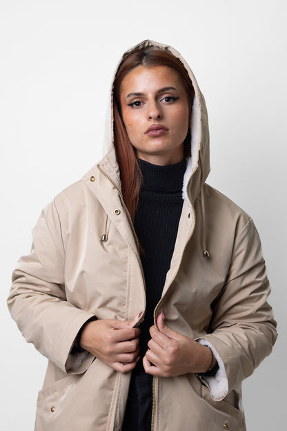 Lined parka