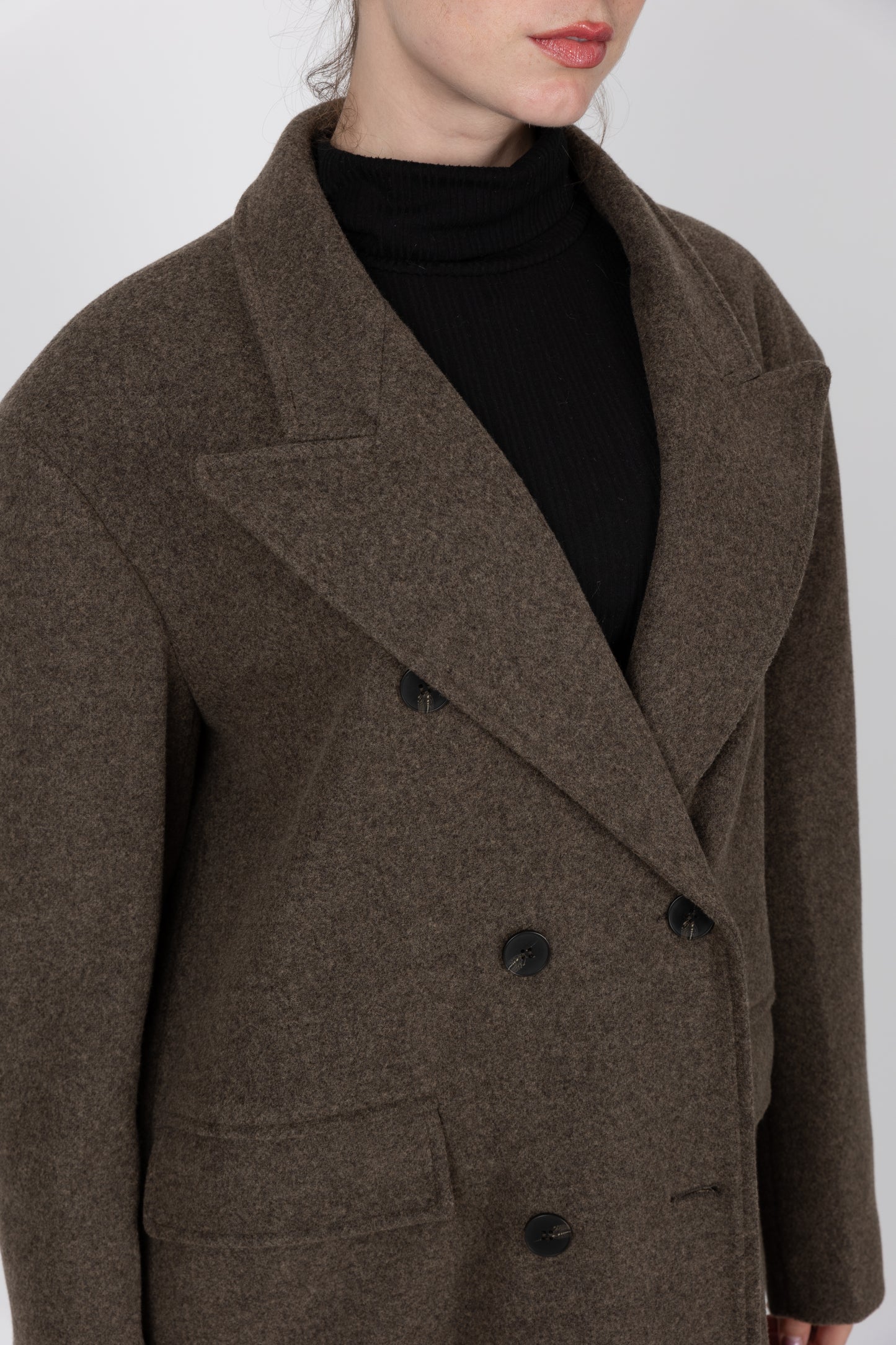 MANTEAU CABAN LONG OVERZISE