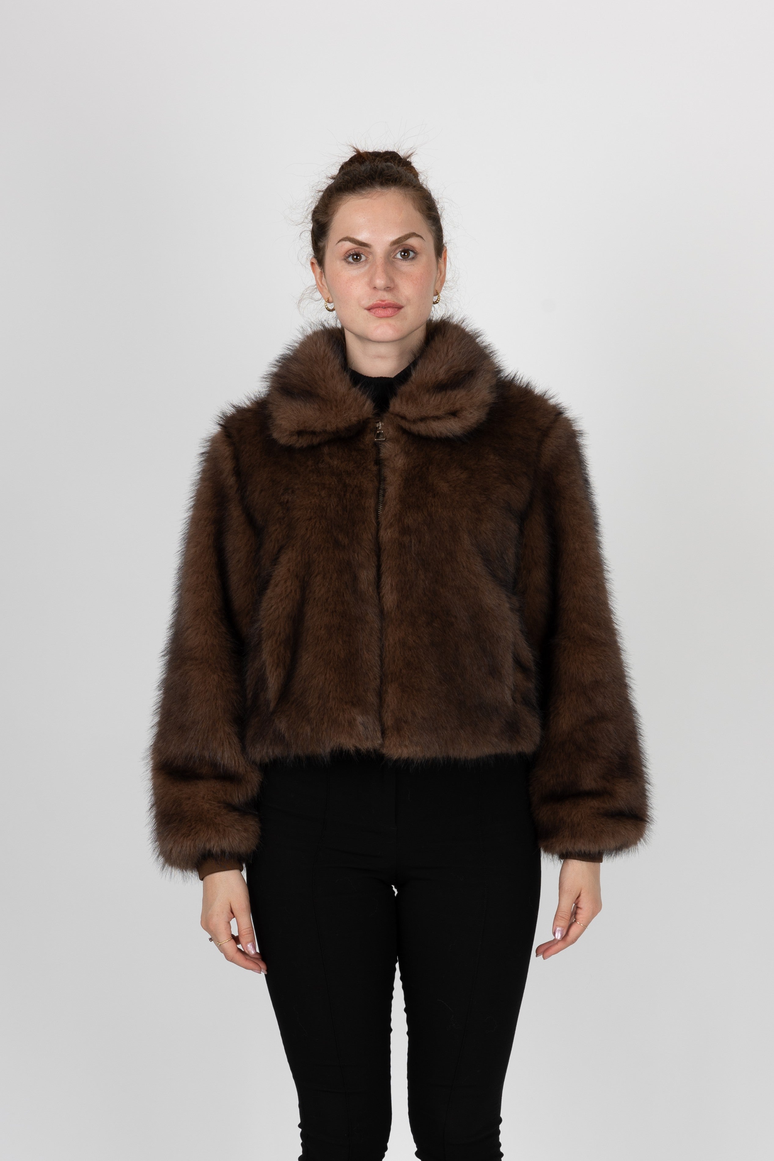 Short faux fur coat – Kzell Paris