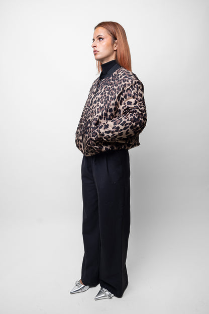 Leopard Short Bomber