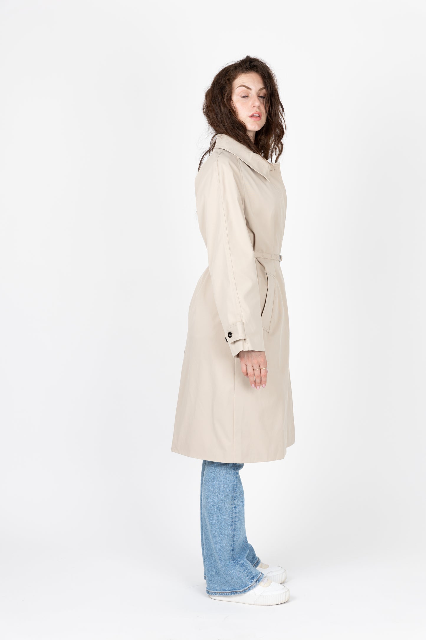 TRENCH IMPERMÉABLE A CEINTURE FINE