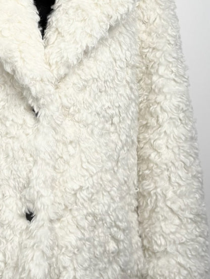 MANTEAU EN FAUSSE FOURRURE MOUTON - K-ZELL PARIS