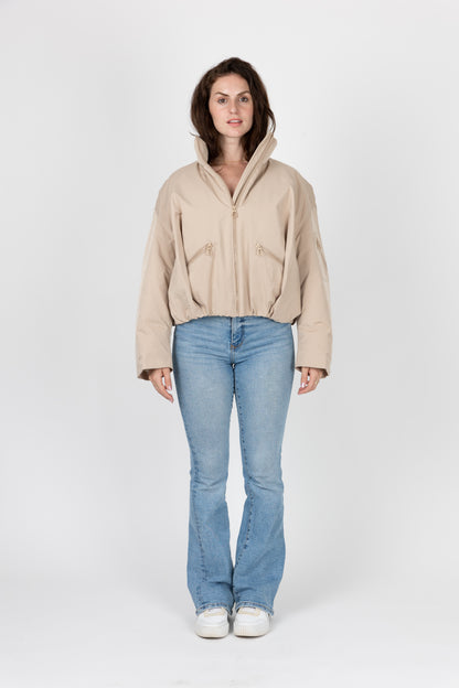 BLOUSON IMPERMÉABLE EFFET BOULE