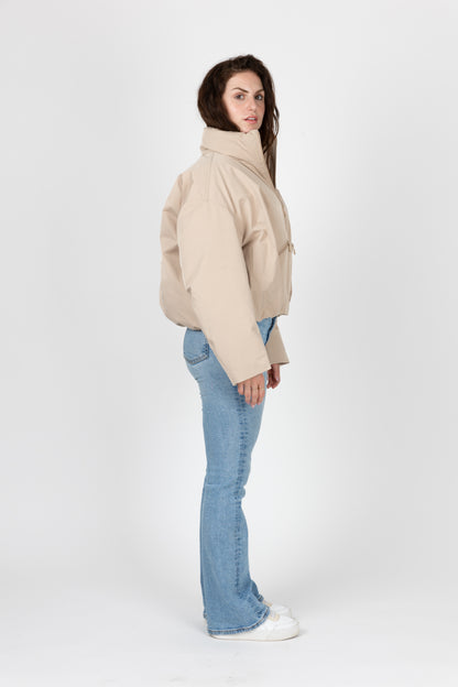 BLOUSON IMPERMÉABLE EFFET BOULE