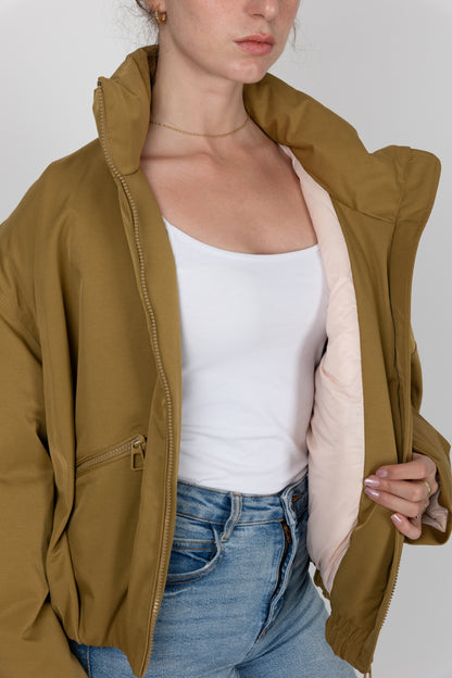 BLOUSON IMPERMÉABLE EFFET BOULE