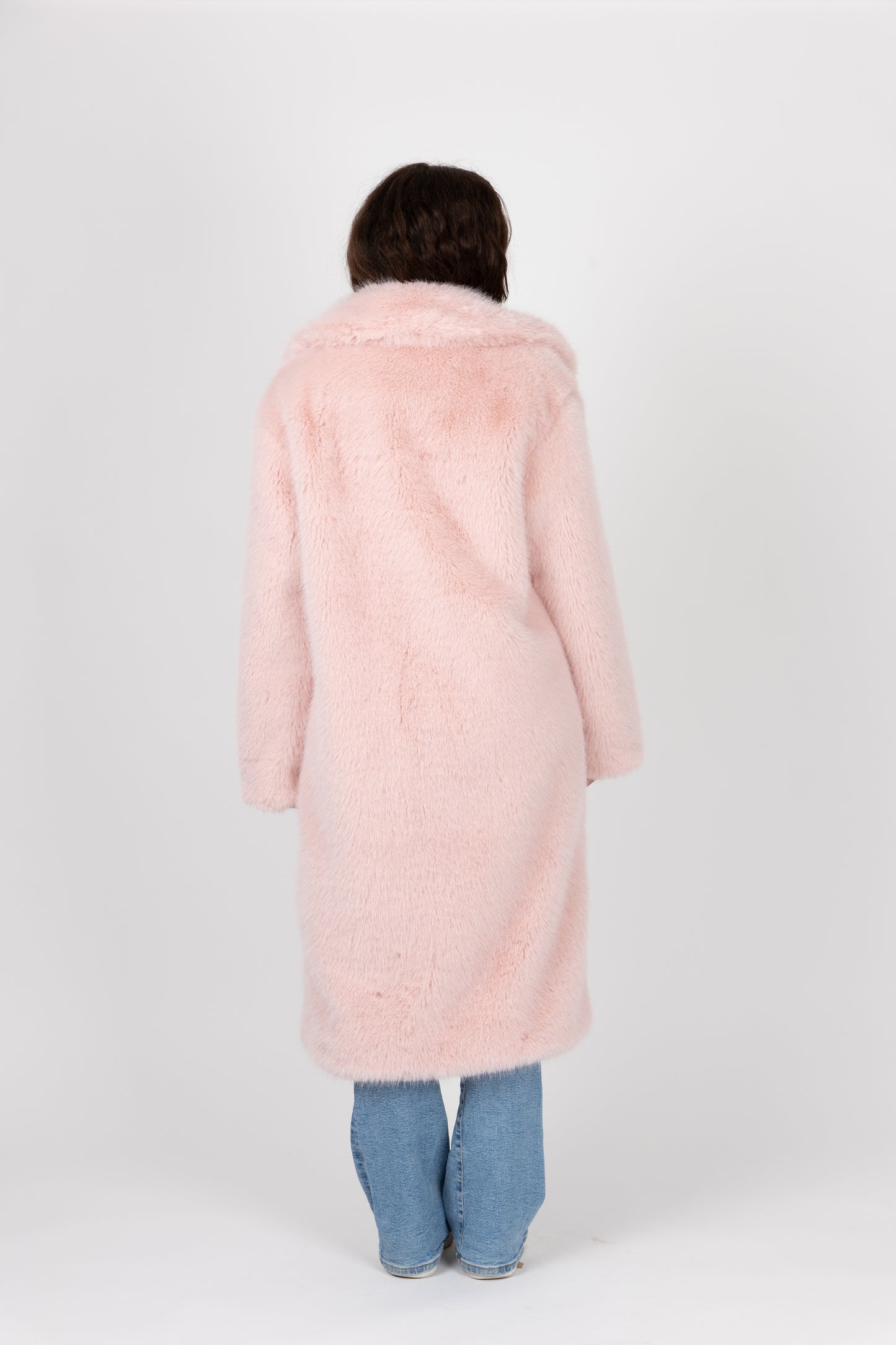 MANTEAU LONG EN FAUSSE FOURRURE
