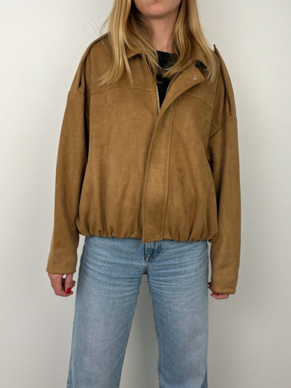 SUEDE-EFFECT JACKET