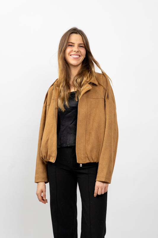CHAQUETA EFECTO ANTE