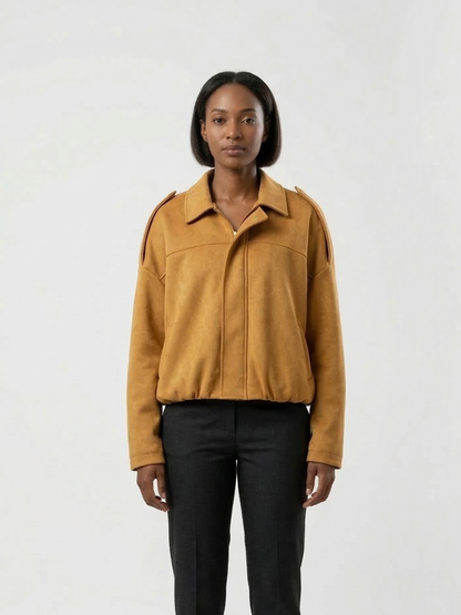 CHAQUETA BOMBER OVERSIZE EFECTO ANTE