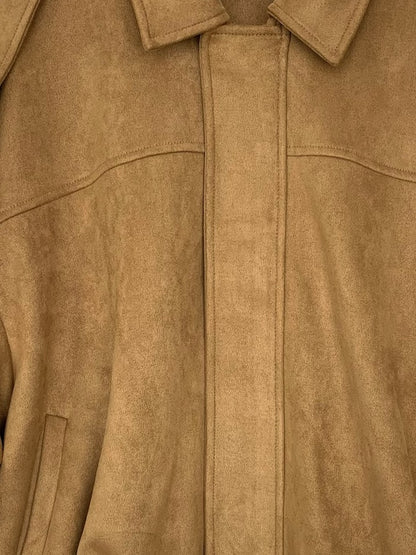 CHAQUETA BOMBER OVERSIZE EFECTO ANTE