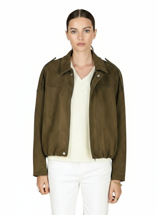 CHAQUETA CORTA EFECTO ANTE