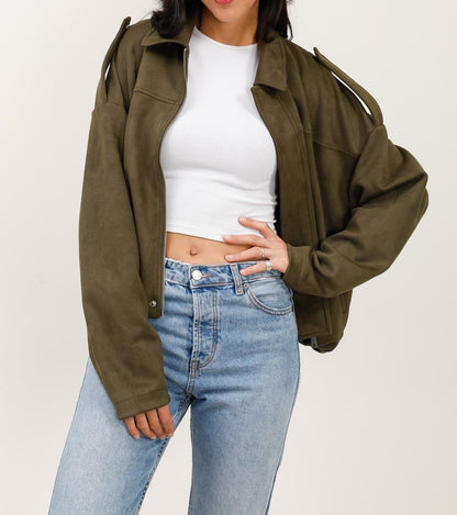 CHAQUETA EFECTO ANTE