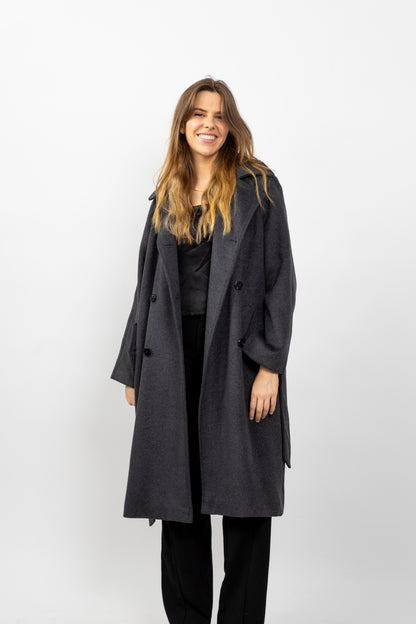 MANTEAU TRENCH EN LAINE