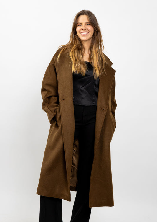 LONG WOOL BLEND COAT