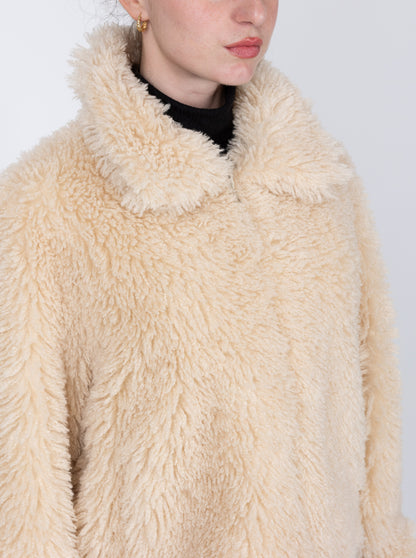 BLOUSON EN FAUSSE FOURRURE MOUTON