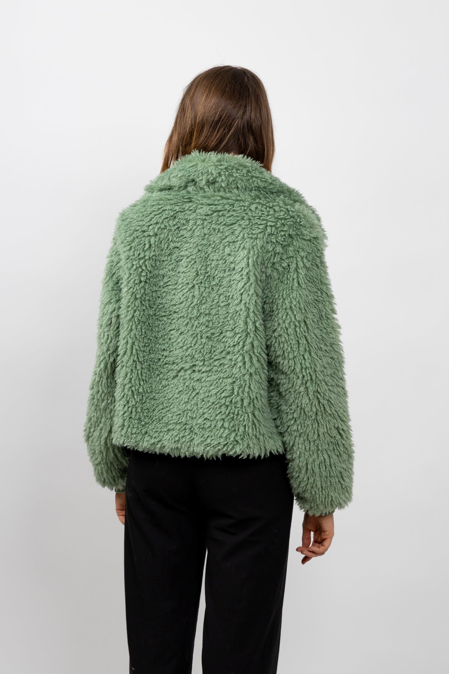 BLOUSON EN FAUSSE FOURRURE MOUTON