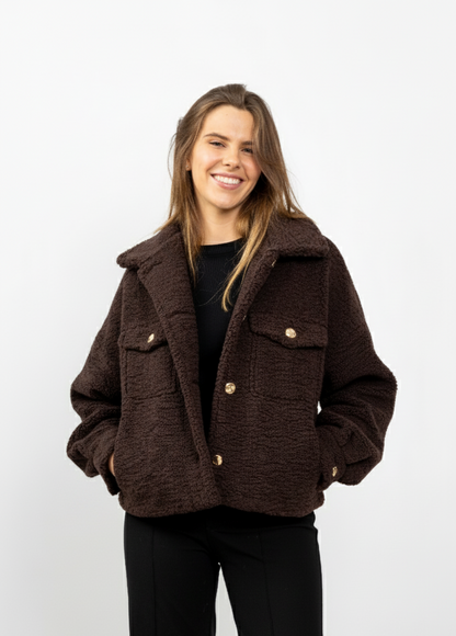 CHAQUETA DE PIEL SINTÉTICA DE OVEJA