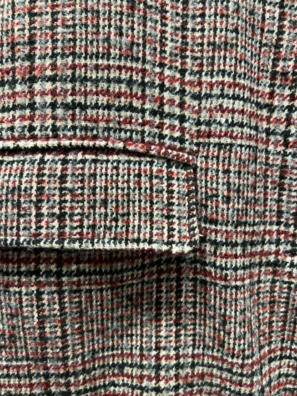 MANTEAU LONG EN LAINE À CARREAUX - K-ZELL PARIS