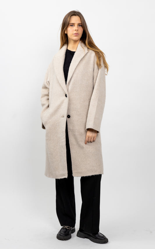 MANTEAU LONG EN LAINE