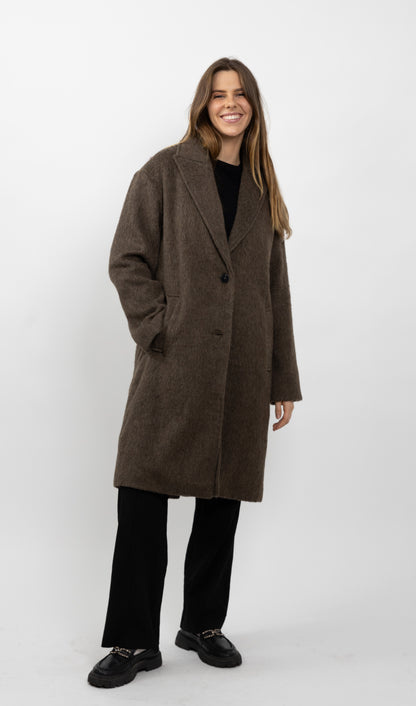 MANTEAU LONG EN LAINE